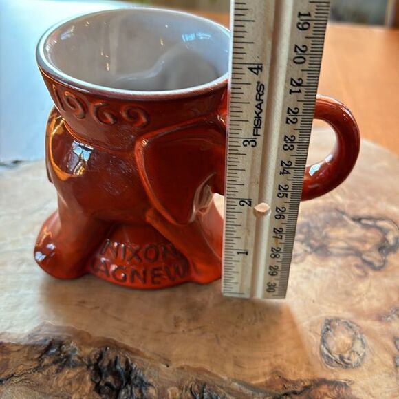 Vintage Frankoma GOP 1969 Nixon Agnew Political Mug - Picture 4 of 6